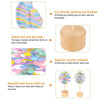 Solid Wooden Rotating Lollipop Fischer Series Creative Ornaments Decompression Toys Decompression Artifact Gyro