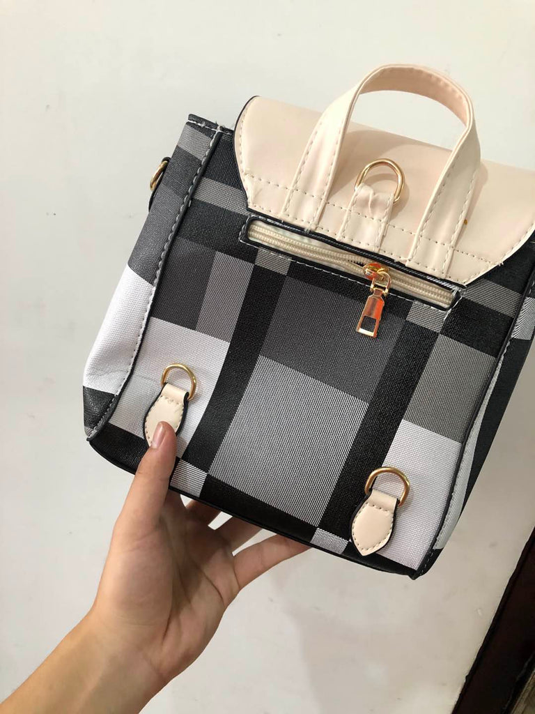 Women Grid Backpacks Female School Bag Girls, Travel Bag