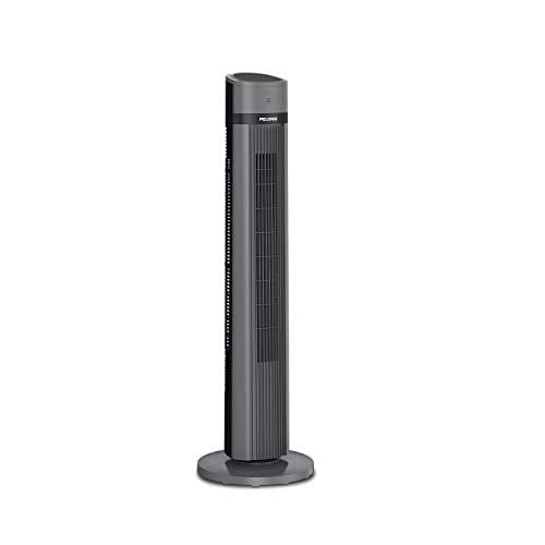 PELONIS Oscillating Tower Fan with Remote Control 40’’ Quiet Stand Up Fan with 3 Speed Settings and 3 Modes 15-Hour Timer LED Display for Bedroom Home Office Use, Black