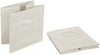 Amazon Basics Collapsible Fabric Storage Cubes Organizer with Handles, Beige - Pack of 6