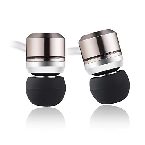 sephia SP3060 Earbuds, Wired in-Ear Headphones with Tangle-Free Cord, Noise Isolating, Bass Driven Sound, Metal Earphones, Carry Case, Ear Bud Tips