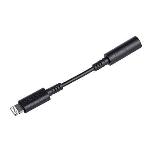 Amazon Basics Lightning to 3.5 mm Headphone Jack Adapter, MFi Certified Compatible for Apple iPhone/iPad/iPod - Black