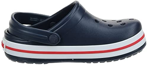 Crocs Kids' Crocband Clog , Navy/Red, 8 Toddler