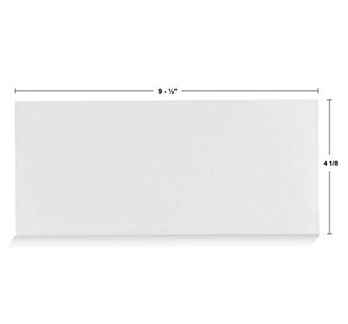 #10 Security Tinted Self-Seal Envelopes - No Window - EnveGuard, Size 4-1/8 X 9-1/2 Inches - White - 24 LB - 100 Count (34100)