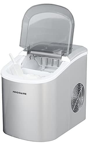 Frigidaire EFIC189-Silver Compact Ice Maker, 26 lb per Day, Silver