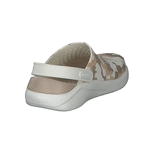 Crocs Unisex Men's and Women's LiteRide Clog, Almost White Camo, 6 US