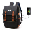 Fashion Travel Canvas Backpacks With USB Charging