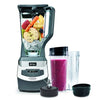 Ninja BL660 Professional Countertop Blender with 1100-Watt Base, 72 Oz Total Crushing Pitcher and (2) 16 Oz Cups for Frozen Drinks and Smoothies, Gray