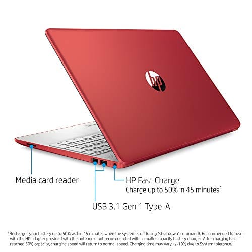 Newest HP Pavilion Intel Pentium Silver N5000 4GB 128GB SSD Windows 10 Laptop Red