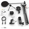 FIFINE Studio Condenser USB Microphone Computer PC Microphone Kit with Adjustable Scissor Arm Stand Shock Mount for Instruments Voice Overs Recording Podcasting YouTube Karaoke Gaming Streaming-T669