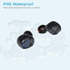 Kurdene Wireless Earbuds,Bluetooth Earbuds with Charging Case Bass Sounds IPX8 Waterproof Sports Headphones with Mic Touch Control 24H Playtime -Black