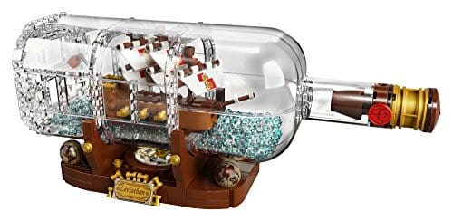 LEGO Ideas Ship in a Bottle 92177 Expert Building Kit, Snap Together Model Ship, Collectible Display Set and Toy for Adults (962 Pieces)
