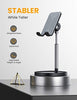 Cell Phone Stand, Angle Height Adjustable LISEN Phone Stand for Desk, Thick Case Friendly Phone Holder Stand for Desk, Compatible with All Mobile Phones,iPhone,Switch,iPad,Tablet(4-10in)
