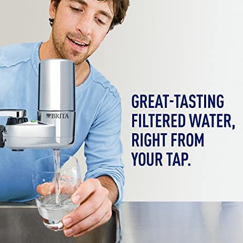 Brita Basic Faucet Water Filter System, Chrome, 1 Count