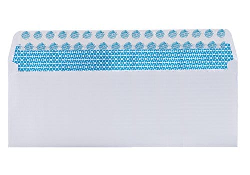 #10 Security Tinted Self-Seal Envelopes - No Window - EnveGuard, Size 4-1/8 X 9-1/2 Inches - White - 24 LB - 100 Count (34100)