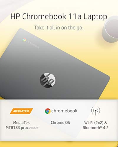 HP Chromebook 11-inch Laptop - MediaTek - MT8183 - 4 GB RAM - 32 GB eMMC Storage - 11.6-inch HD Display - with Chrome OS™ - (11a-na0010nr, 2020 Model)