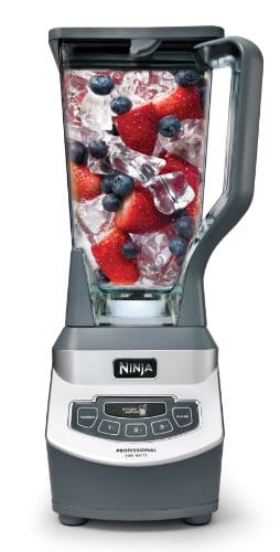 Ninja BL660 Professional Countertop Blender with 1100-Watt Base, 72 Oz Total Crushing Pitcher and (2) 16 Oz Cups for Frozen Drinks and Smoothies, Gray