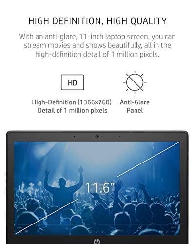 HP Chromebook 11-inch Laptop - MediaTek - MT8183 - 4 GB RAM - 32 GB eMMC Storage - 11.6-inch HD Display - with Chrome OS™ - (11a-na0010nr, 2020 Model)