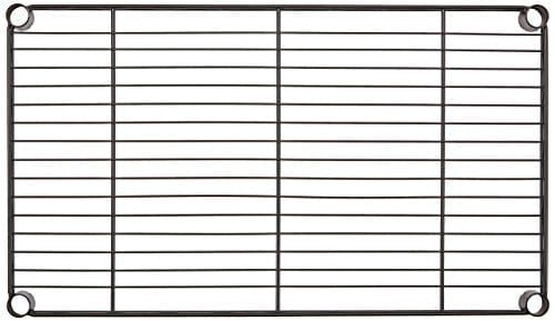 Amazon Basics 3-Shelf Adjustable, Heavy Duty Storage Shelving Unit (250 lbs loading capacity per shelf), Steel Organizer Wire Rack, Black (23.3L x 13.4W x 30H)