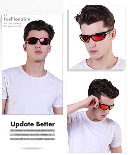 Sports Polarized Sunglasses For Men Cycling Driving Fishing 100% UV Protection