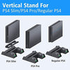 PS4 Stand Cooling Fan Station for Playstation 4/PS4 Slim/PS4 Pro, OIVO PS4 Pro Vertical Stand with Dual Controller EXT Port Charger Dock Station and 12 Game Slots