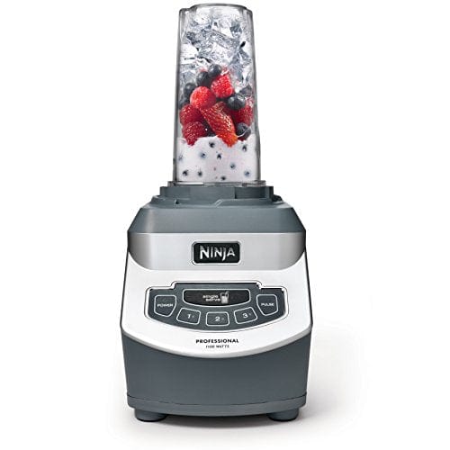 Ninja BL660 Professional Countertop Blender with 1100-Watt Base, 72 Oz Total Crushing Pitcher and (2) 16 Oz Cups for Frozen Drinks and Smoothies, Gray