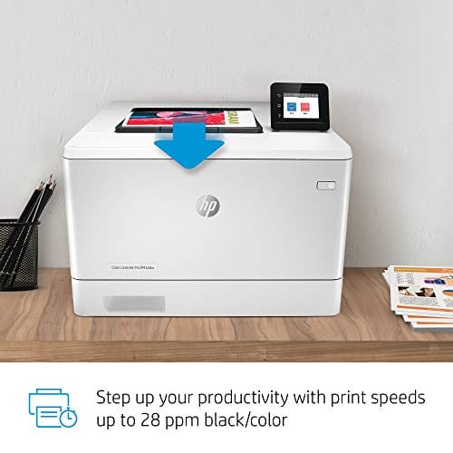 HP Color LaserJet Pro M454dw Wireless Laser Printer, Double-Sided & Mobile Printing, Security Features (W1Y45A)