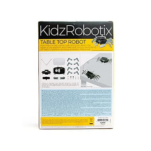 4M 5576 Table Top Robot - DIY Robotics Stem Toys, Engineering Edge Detector Gift for Kids & Teens, Boys & Girls (Packaging May Vary)