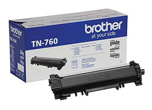 Brother Genuine Cartridge TN760 High Yield Black Toner