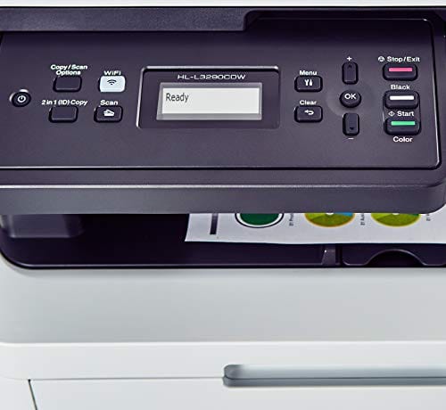 Brother HL-L3290CDW Compact Digital Color Printer Providing Laser Printer Quality Results with Convenient Flatbed Copy & Scan, Wireless Printing and Duplex Printing, Amazon Dash Replenishment Ready