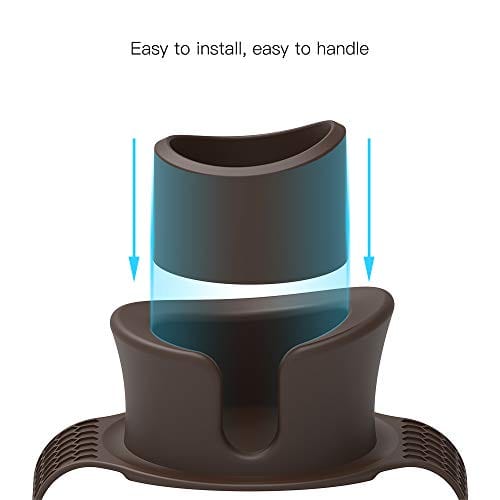 Sofa Cup Holder - Watruer The Ultimate Anti-Spill Couch Coaster Holder Food Grade Silicone Drink Holder for Your Sofa or Couch - Brown
