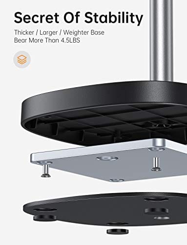 Cell Phone Stand, Angle Height Adjustable LISEN Phone Stand for Desk, Thick Case Friendly Phone Holder Stand for Desk, Compatible with All Mobile Phones,iPhone,Switch,iPad,Tablet(4-10in)