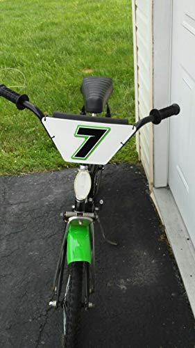 MX & ATV Number Plate Decals | Set of 3 Multicolored Race Numbers | You Pick Your Number & Colors