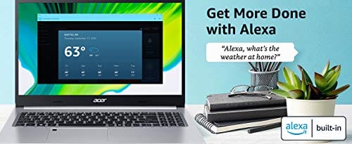 Acer Aspire 5 A515-46-R14K Slim Laptop | 15.6" Full HD IPS | AMD Ryzen 3 3350U Quad-Core Mobile Processor | 4GB DDR4 | 128GB NVMe SSD