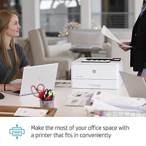 HP LaserJet Pro M404dn Monochrome Laser Printer with Built-In Ethernet & Double-Sided Printing - Built-in Ethernet (W1A53A)