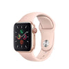 (Refurbished) Apple Watch Series 5 (GPS + Cellular, 40MM) - Gold Aluminum Case with Pink Sand Sport Band