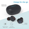 Kurdene Wireless Earbuds,Bluetooth Earbuds with Charging Case Bass Sounds IPX8 Waterproof Sports Headphones with Mic Touch Control 24H Playtime -Black