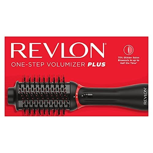 REVLON One-Step Volumizer PLUS 2.0 Hair Dryer and Hot Air Brush, Black