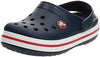 Crocs Kids' Crocband Clog , Navy/Red, 8 Toddler