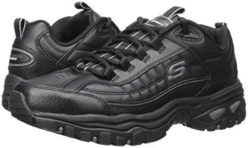 Skechers mens Energy Afterburn road running shoes, Black,6.5 2E