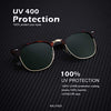 Polarized Sunglasses for Men and Women Semi-Rimless Frame Driving Sun glasses 100% UV Blocking