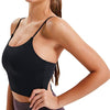 Lemedy Women Padded Sports Bra Fitness Workout Running Shirts Yoga Tank Top (S, Black)