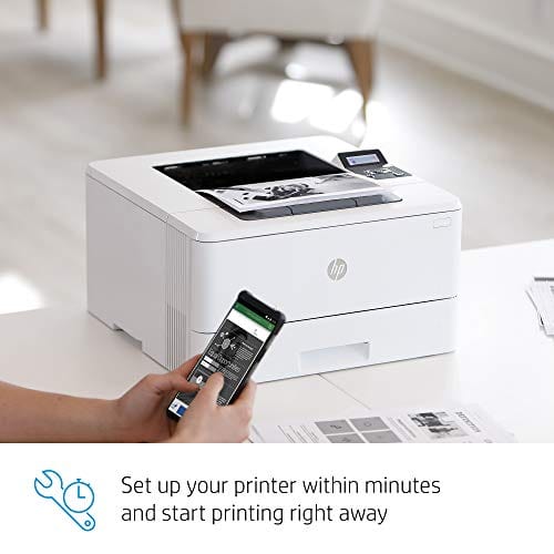 HP LaserJet Pro M404dn Monochrome Laser Printer with Built-In Ethernet & Double-Sided Printing - Built-in Ethernet (W1A53A)