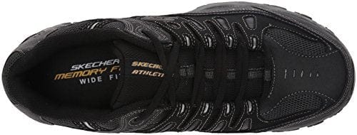 Skechers mens Afterburn M. Fit fashion sneakers, Black, 6.5 US