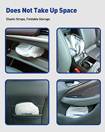 ZonCar Windshield Sun Shade fit for Most Sports Car Truck SUV Vans, Blocks UV Rays Sun Visor Protector, Foldable Car Front Window