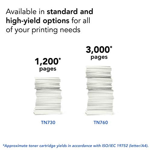 Brother Genuine Standard Yield Toner Cartridge, TN730, Replacement Black Toner, Page Yield Up To 1,200 Pages, Amazon Dash Replenishment Cartridge
