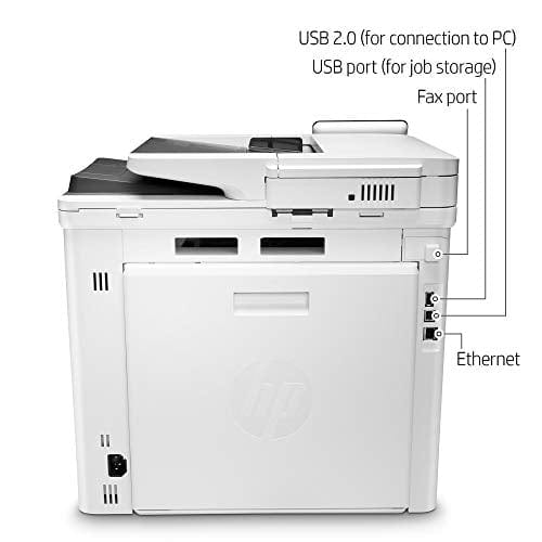 HP Color LaserJet Pro Multifunction M479fdw Wireless Laser Printer with One-Year, Next-Business Day, Onsite Warranty, Works with Alexa (W1A80A) , White