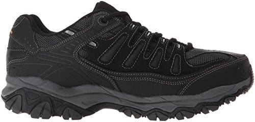 Skechers mens Afterburn M. Fit fashion sneakers, Black, 6.5 US