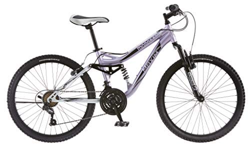 Mongoose Maxim Girls Mountain Bike, 24-Inch Wheels, Aluminum Frame, 21-Speed Drivetrain, Lavender