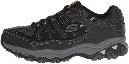 Skechers mens Afterburn M. Fit fashion sneakers, Black, 6.5 US